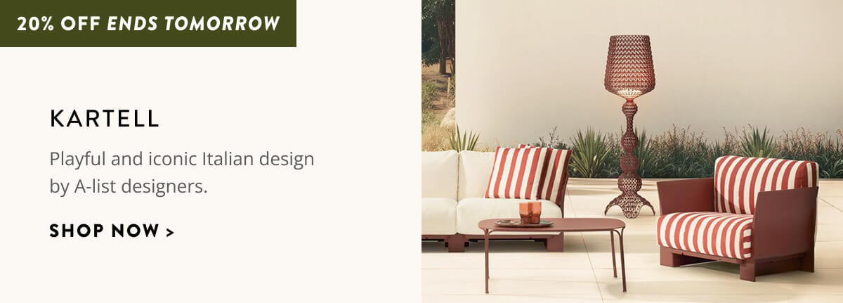 Kartell: 20% Off Ends Tomorrow. Playful and iconic Italian design by A-list designers. Shop now.