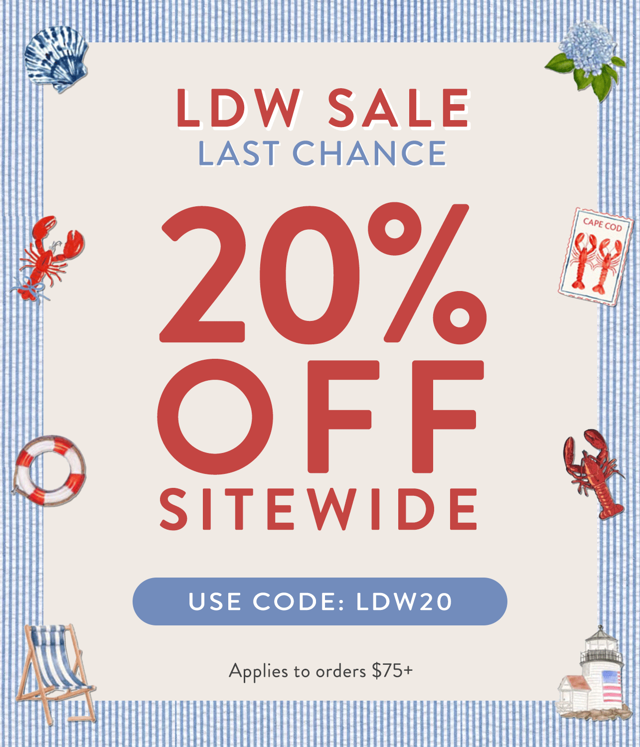 LAST CHANCE FOR 20% OFF! 