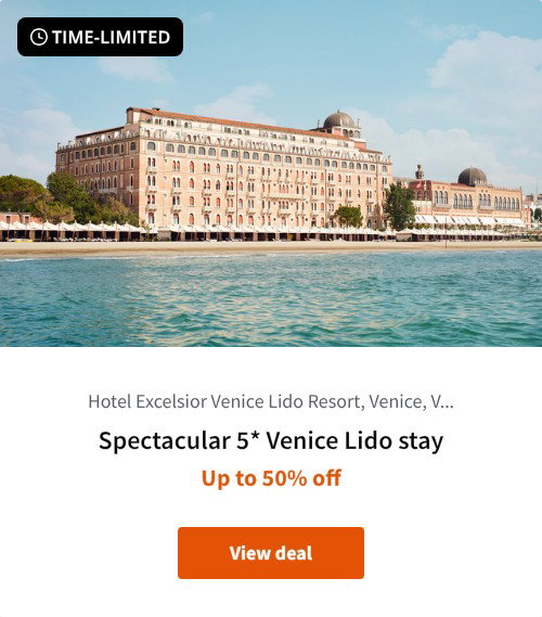 Spectacular 5* Venice Lido stay