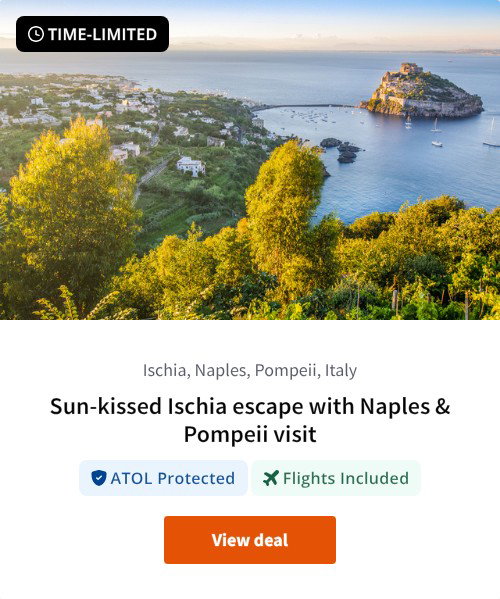 Sun-kissed Ischia escape with Naples &amp; Pompeii visit