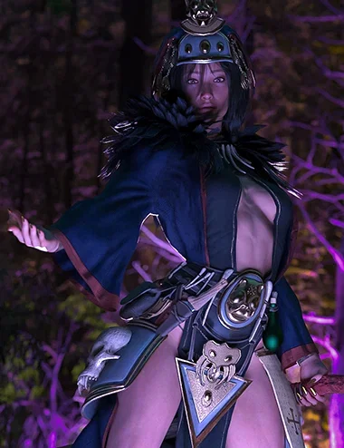 dForce Skullbound Dark Shaman Outfit for Genesis 9