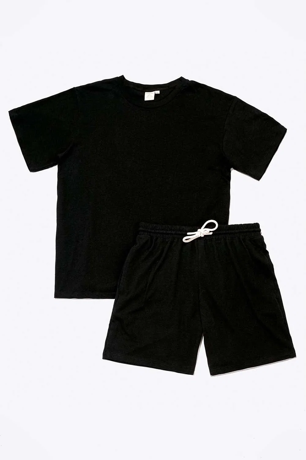 Image of Women's Organic Black Pack: Athletic Shorts + Unisex Style Tee