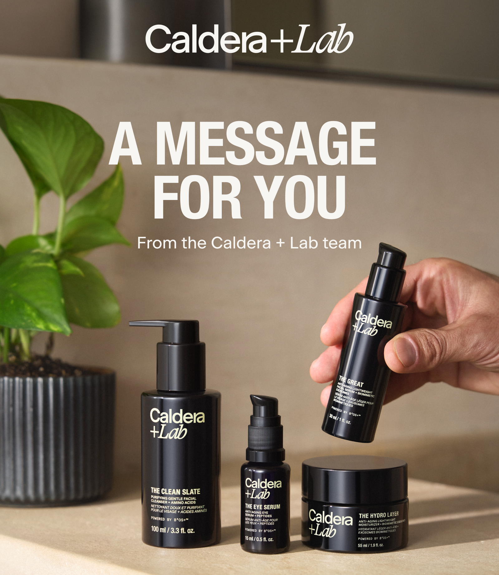 A MESSAGE FOR YOU | From the Caldera + Lab team
