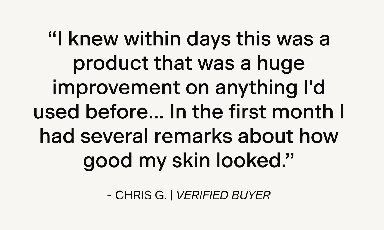 CUSTOMER TESTIMONIAL