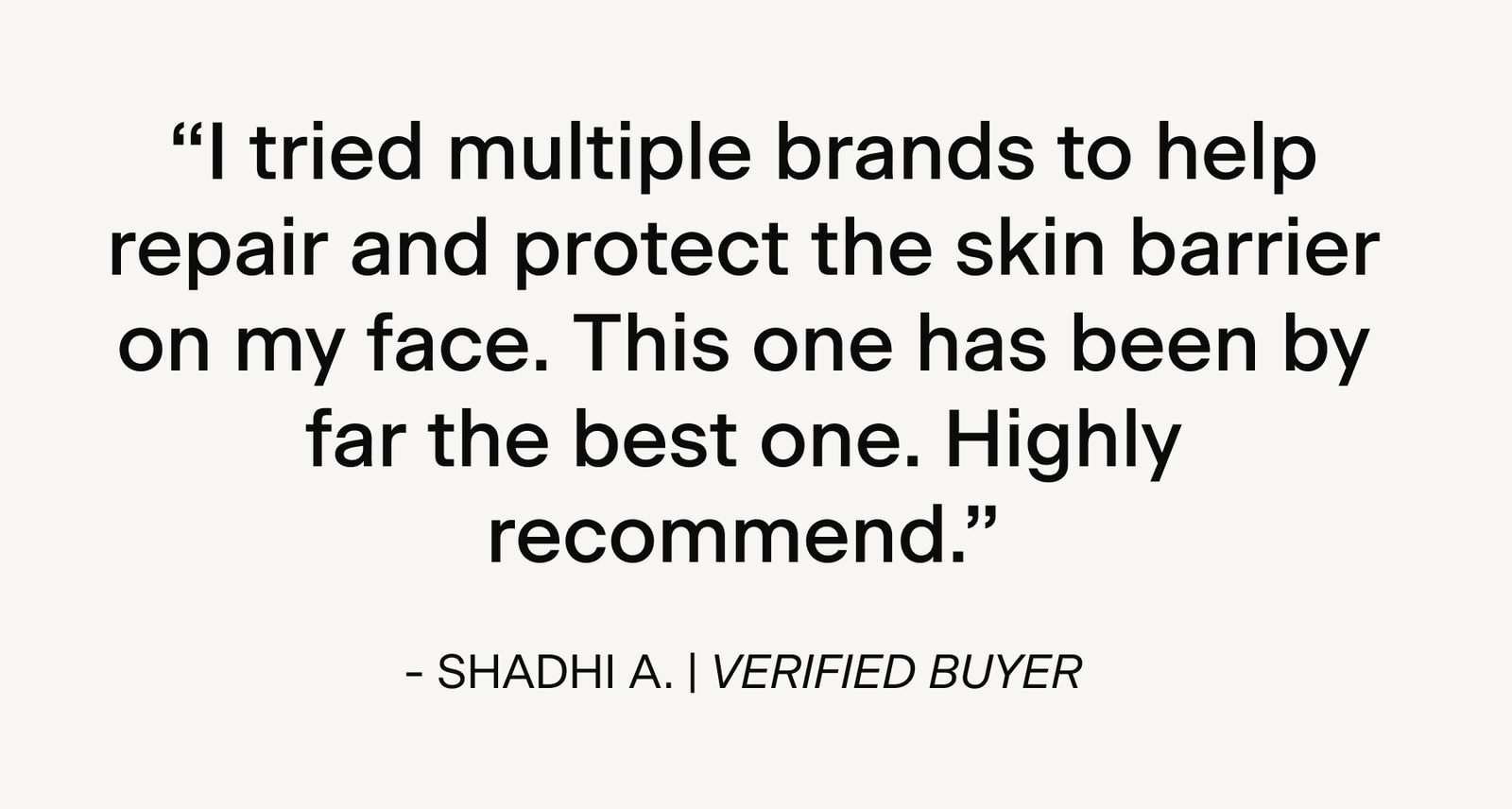 CUSTOMER TESTIMONIAL