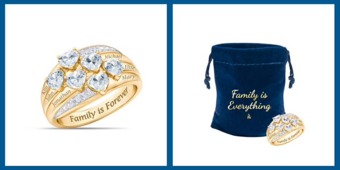 Family Forever Personalized Diamond Ring