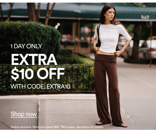 1 DAY ONLY EXTRA $10 OFF WITH CODE: EXTRA10