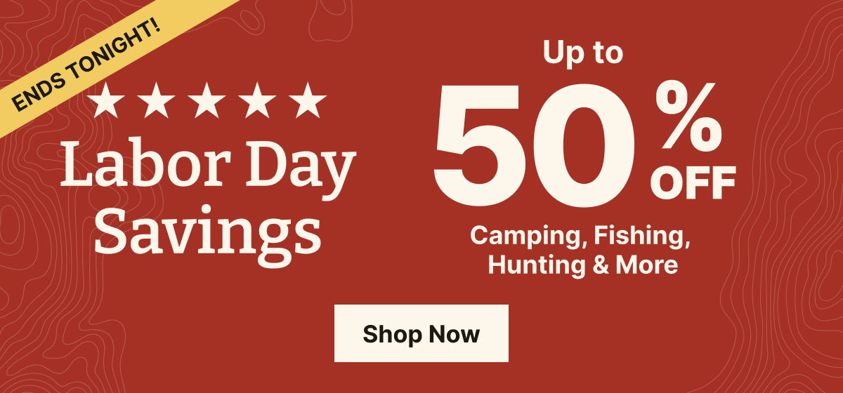 Labor Day Savings End Today! Up to 50% Off