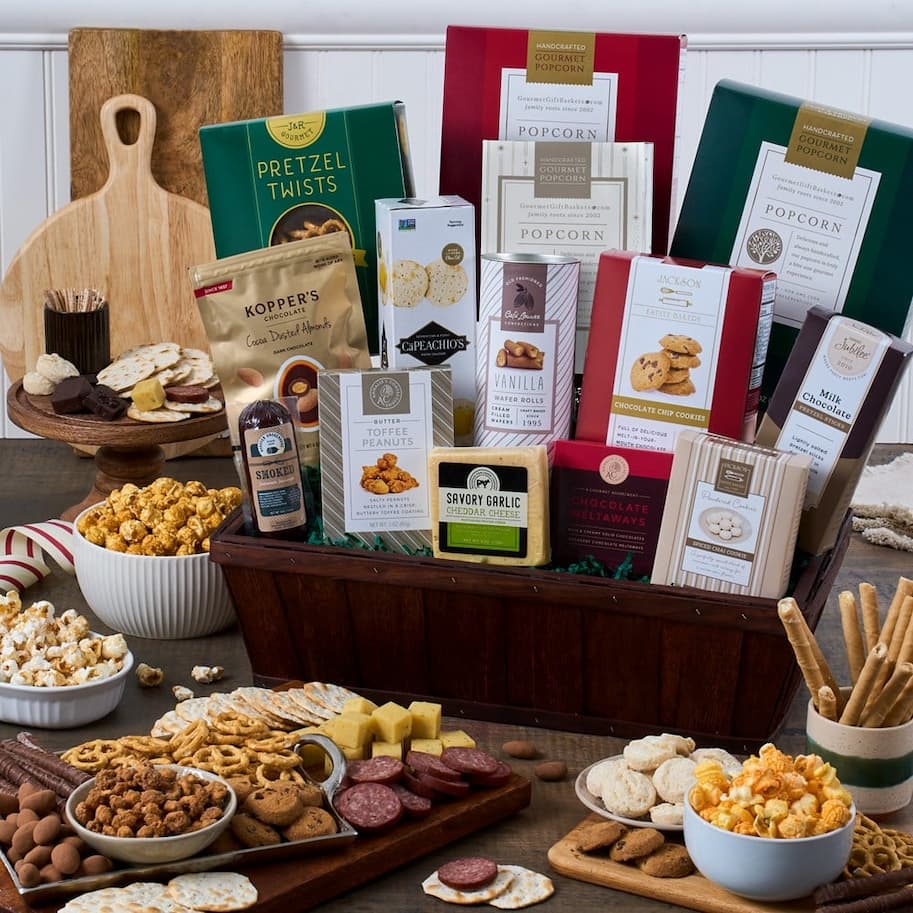 Snack & Chocolate Soft Basket - Deluxe