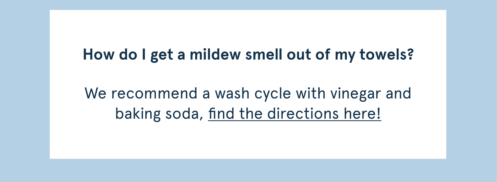 mildew out of towels