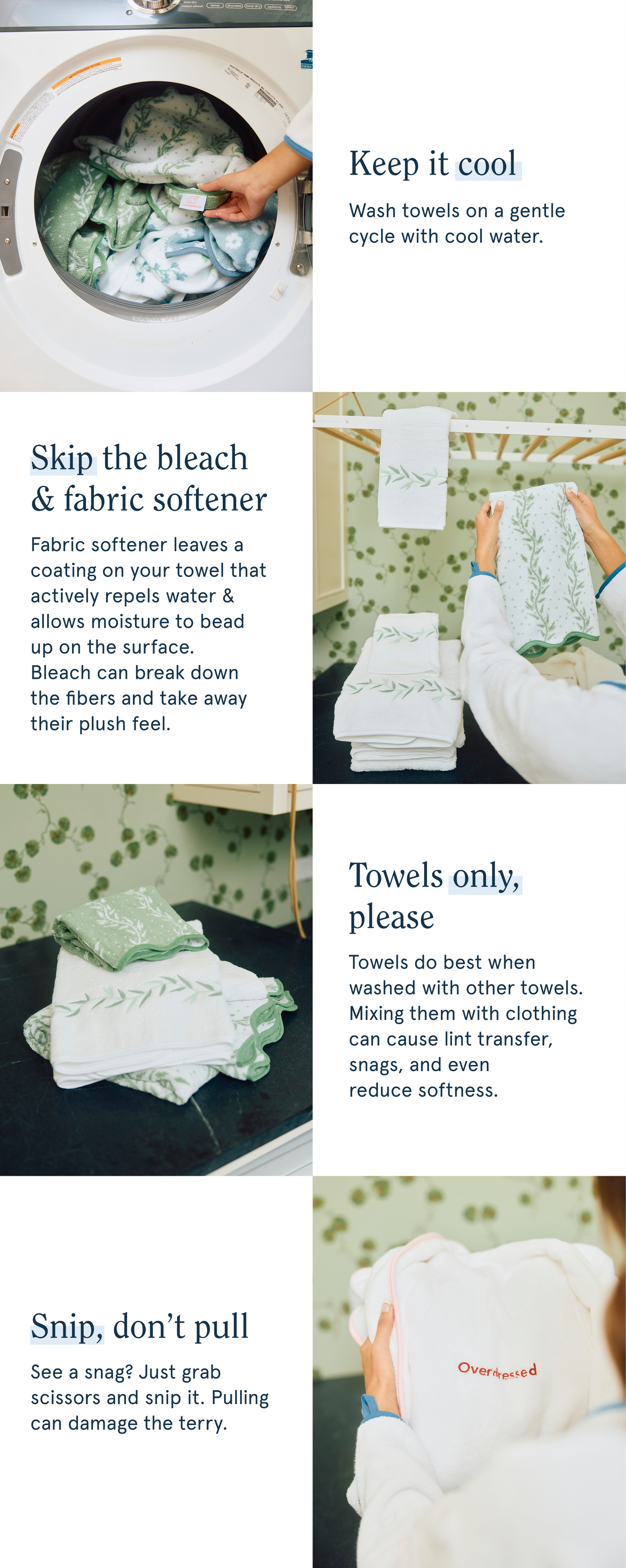 towel care