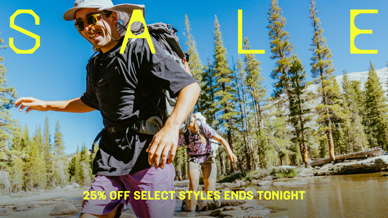 25% OFF Sale select styles ends tonight.