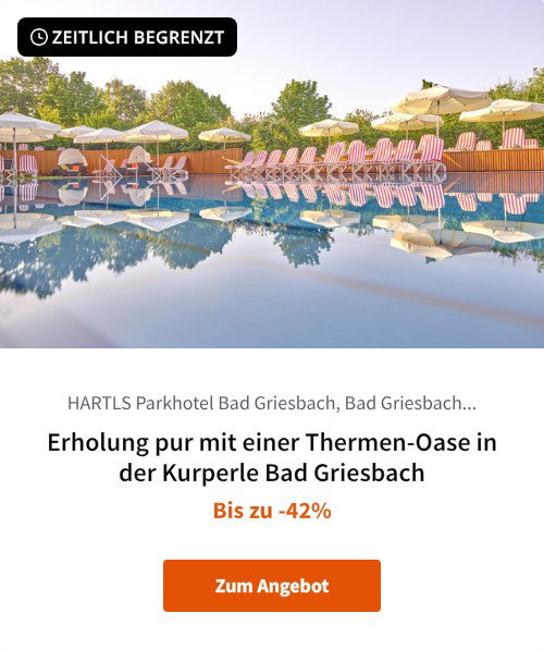 Erholung pur mit einer Thermen-Oase in der Kurperle Bad Griesbach