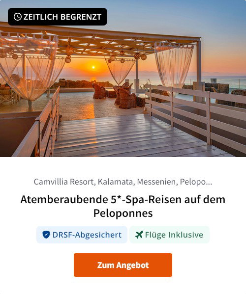 Atemberaubende 5*-Spa-Reisen auf dem Peloponnes