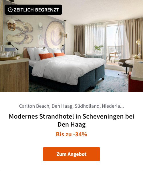 Modernes Strandhotel in Scheveningen bei Den Haag