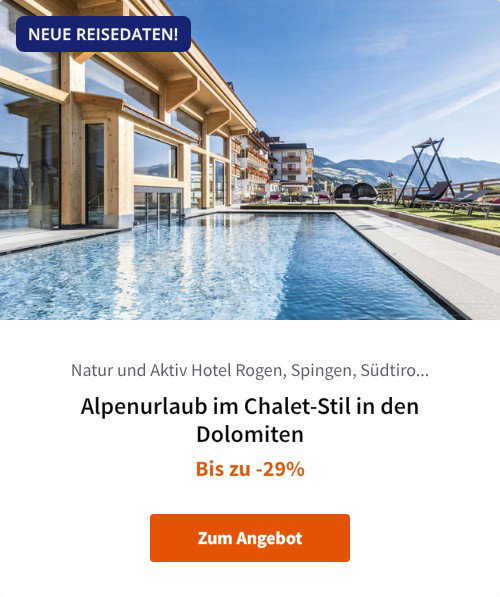 Alpenurlaub im Chalet-Stil in den Dolomiten