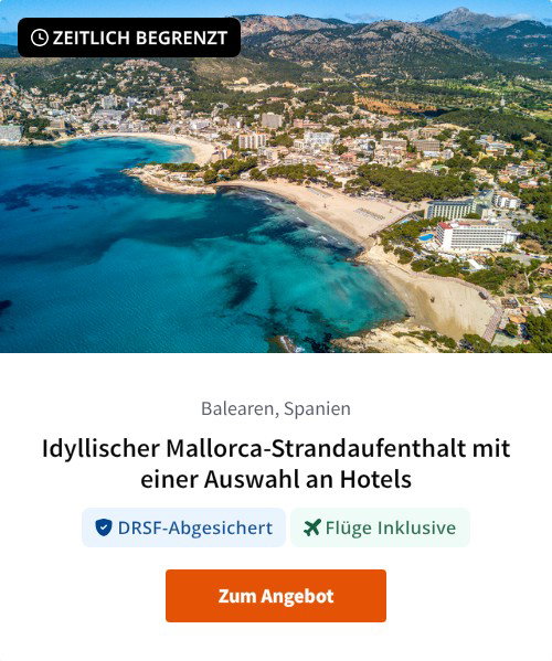 Idyllischer Mallorca-Strandaufenthalt mit einer Auswahl an Hotels