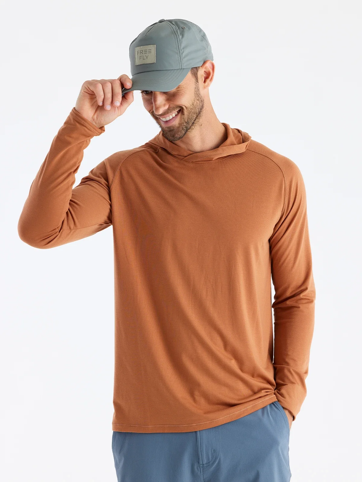 Image of Men's Elevate Hoodie - Rust