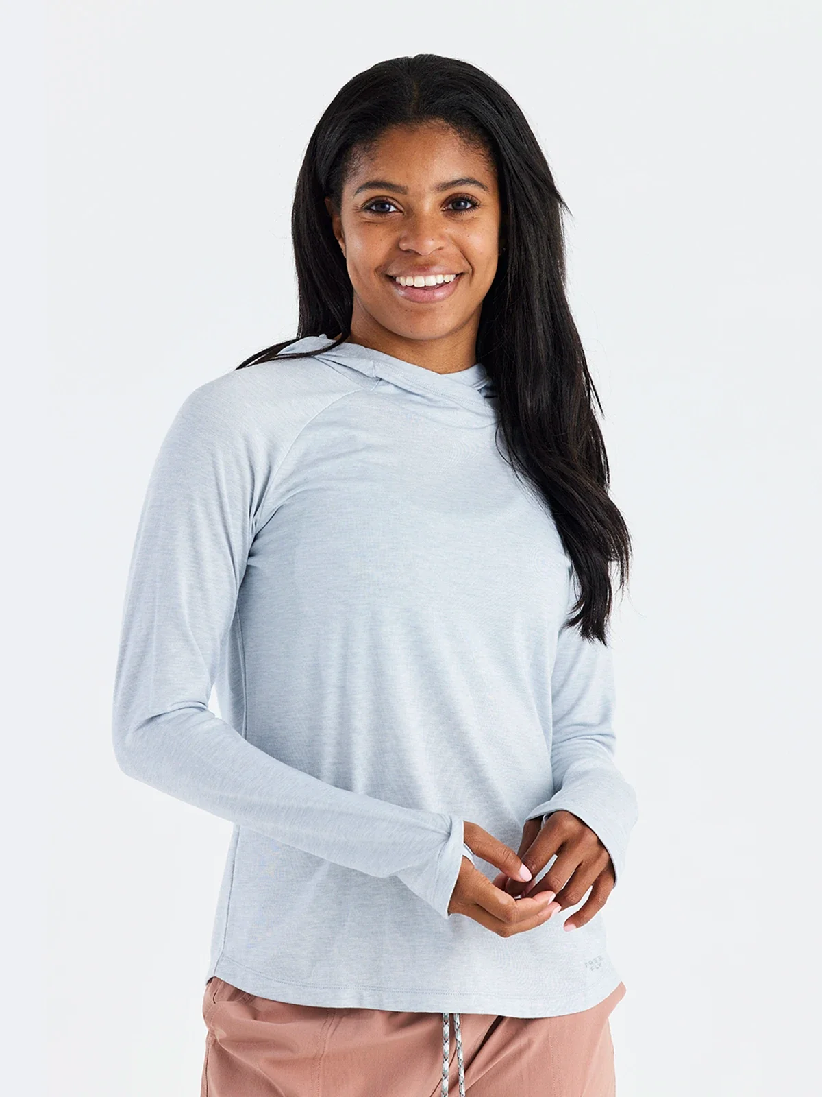 Image of Women's Elevate Hoodie - Heather Bay Blue
