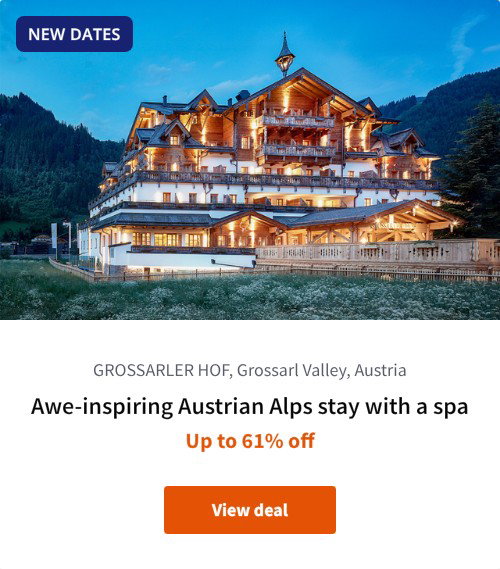 Awe-inspiring Austrian Alps stay with a spa