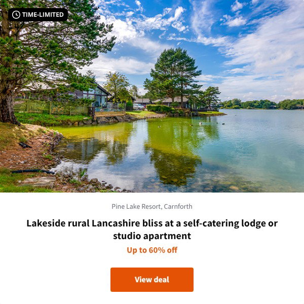 Lakeside rural Lancashire bliss at a self-catering lodge or studio apartment