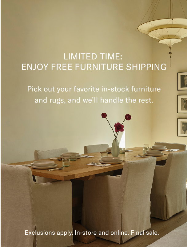 Enjoy Free Furniture Shipping