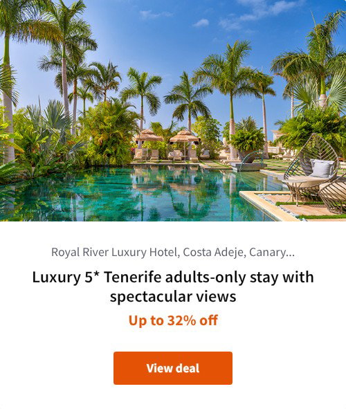 Luxury 5* Tenerife adults-only stay with spectacular views