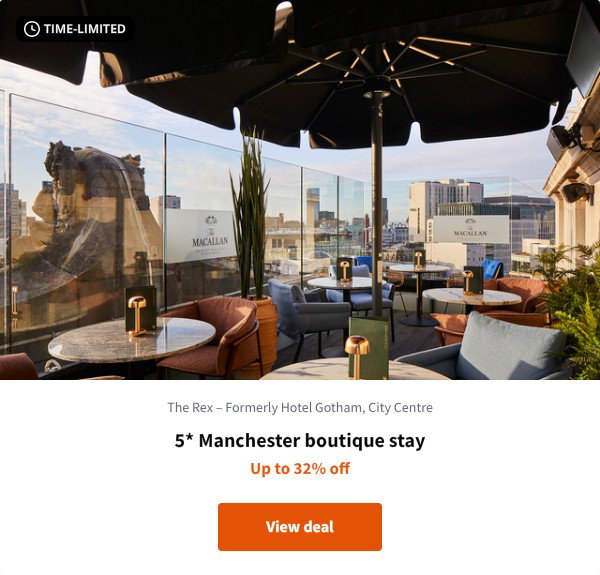 5* Manchester boutique stay