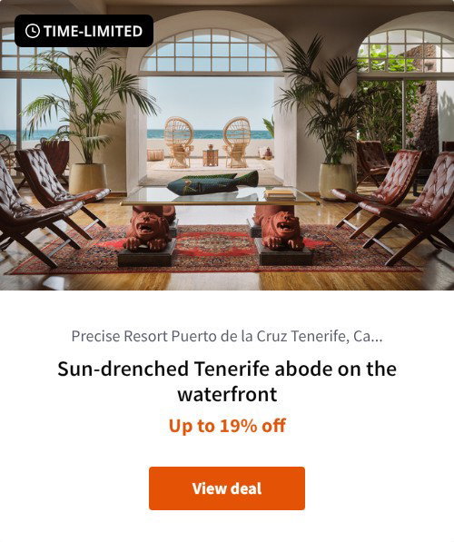 Sun-drenched Tenerife abode on the waterfront