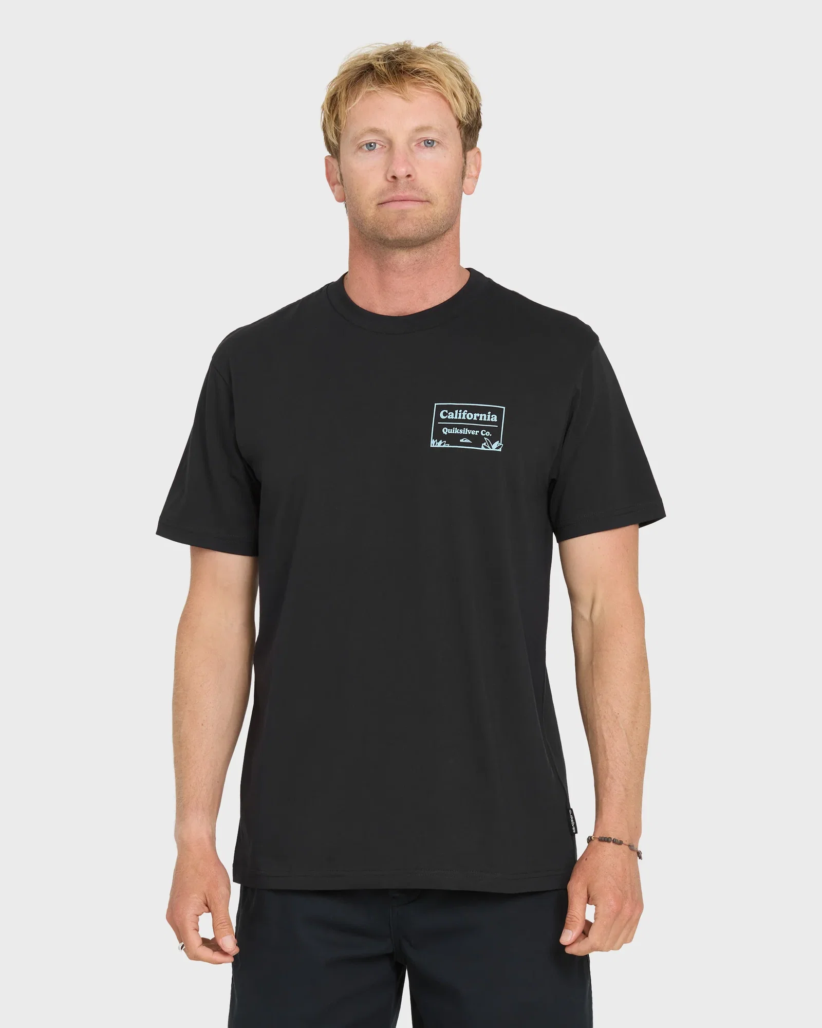 Image of California Cliffs Short Sleeve Knit T-Shirt - Black