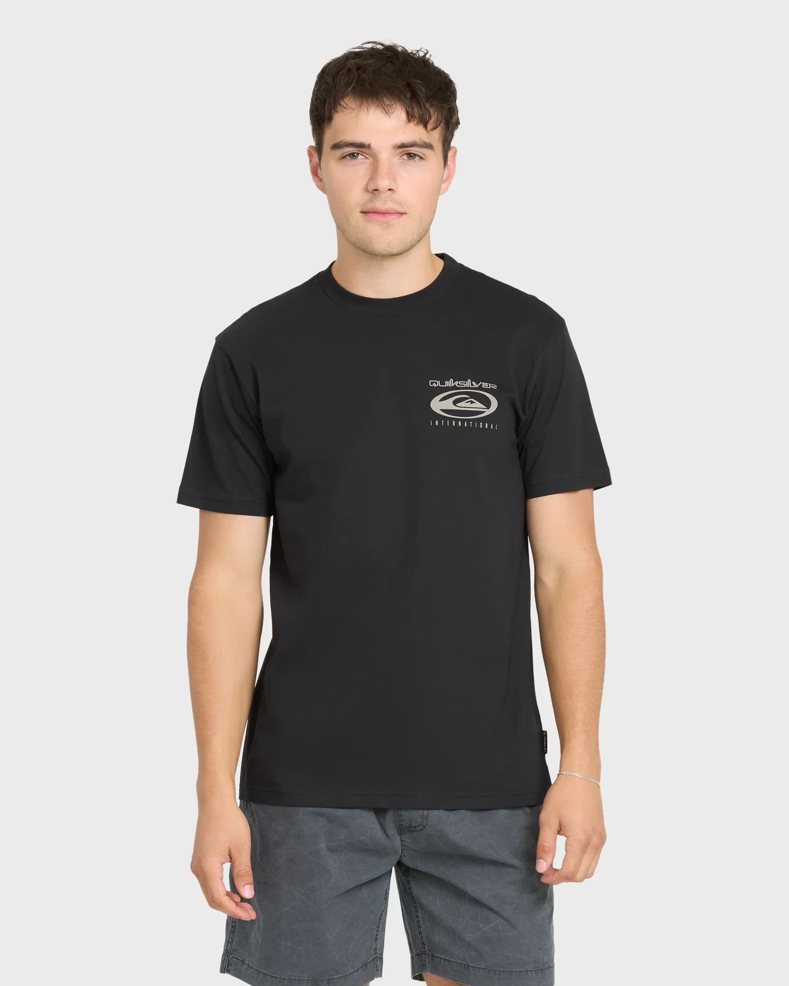 Image of QS International Short Sleeve Knit T-Shirt - Black