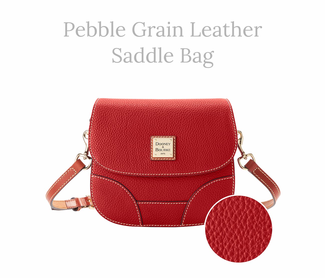 Pebble Grain Saddle Bag