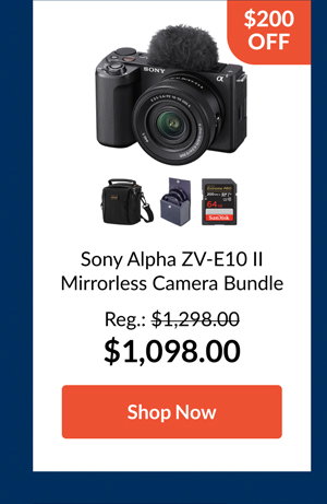 Sony Alpha ZV-E10 II Mirrorless Camera  Bundle