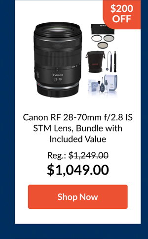 Canon RF 28-70mm f/2.8 IS STM Lens, Bundle with Included Value
