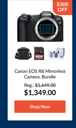Canon EOS R8 Mirrorless Camera, Bundle