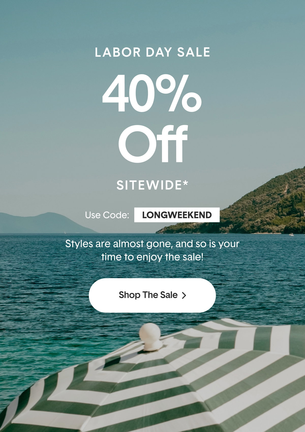 Shop 40% Off Sitewide* During The Long Weekend Sale With Code LONGWEEKEND >