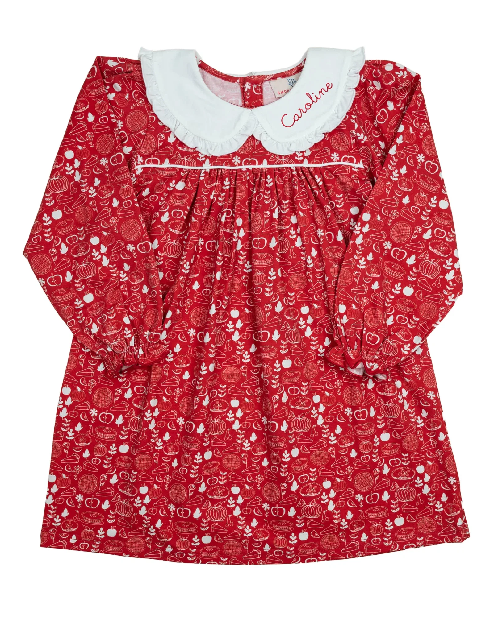 Image of Thanksgiving Pie Print Knit Dress