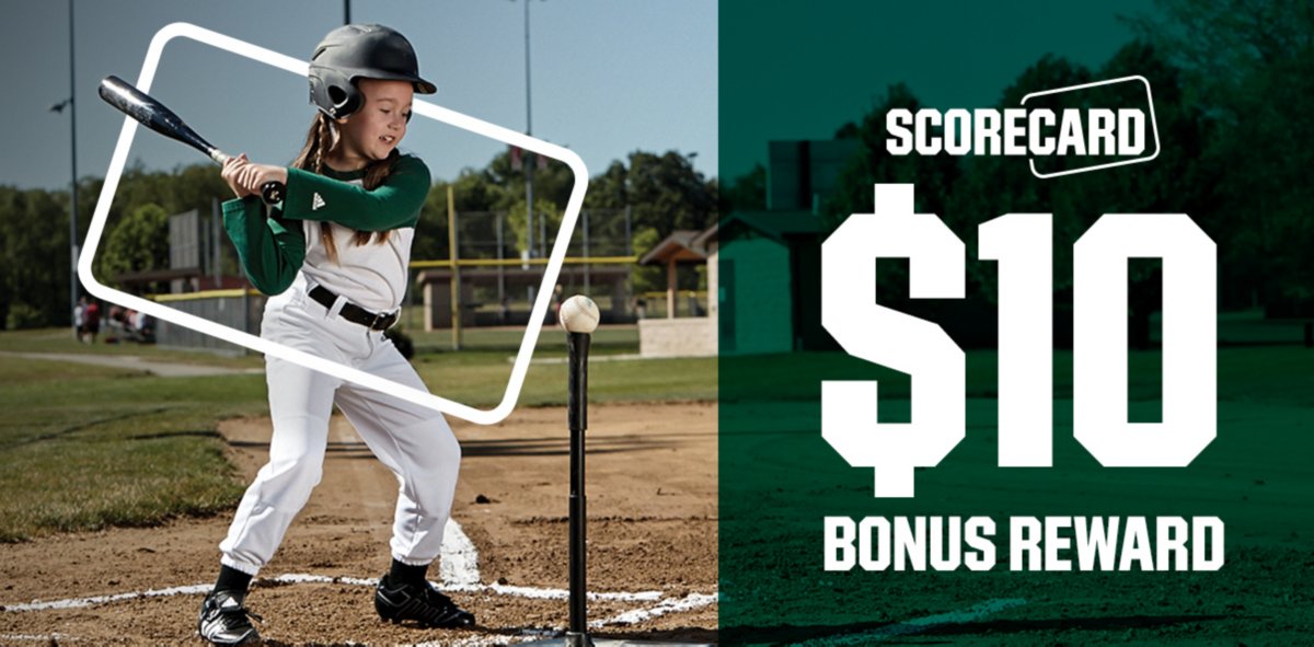 Scorecard. $10 bonus reward.