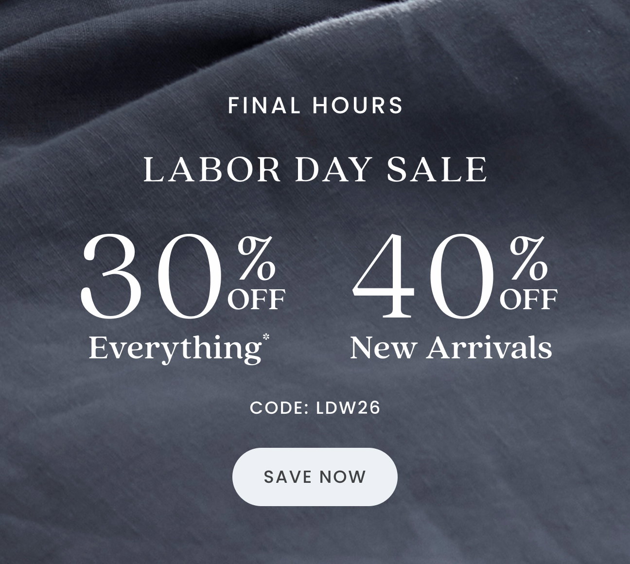 Labor Day Sale Final Hours