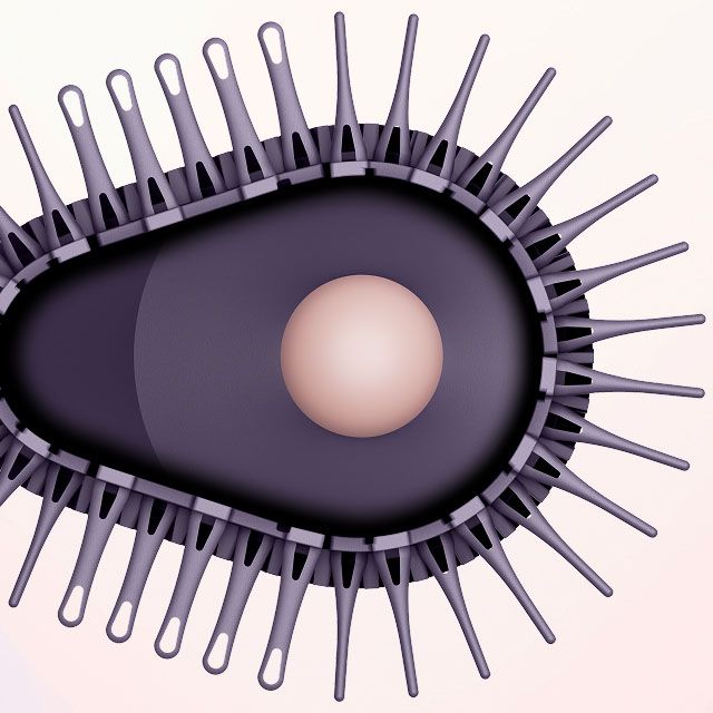 PivotFlex and anti-snag bristles on the Dyson Airsmooth styling brush.