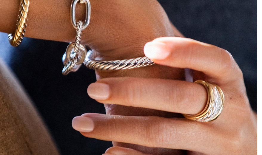 Bracelets on model shot