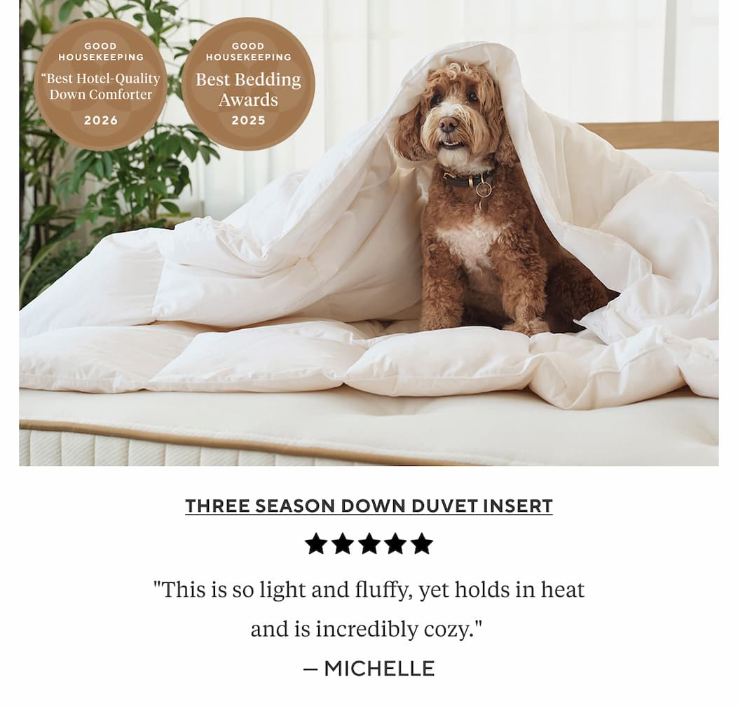 Three Season Down Duvet Insert "This is so light and fluffy, yet holds in heat and is incredibly cozy.  Michelle