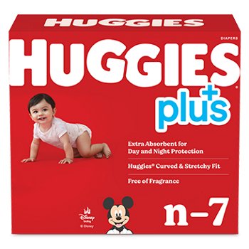 Huggies Plus Diapers Sizes N-7