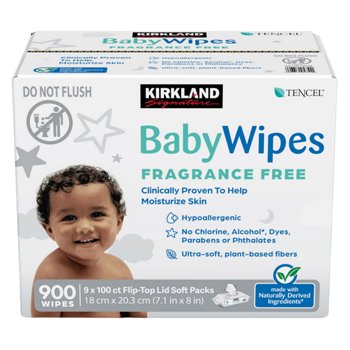 Kirkland Signature Baby Wipes, 900-count