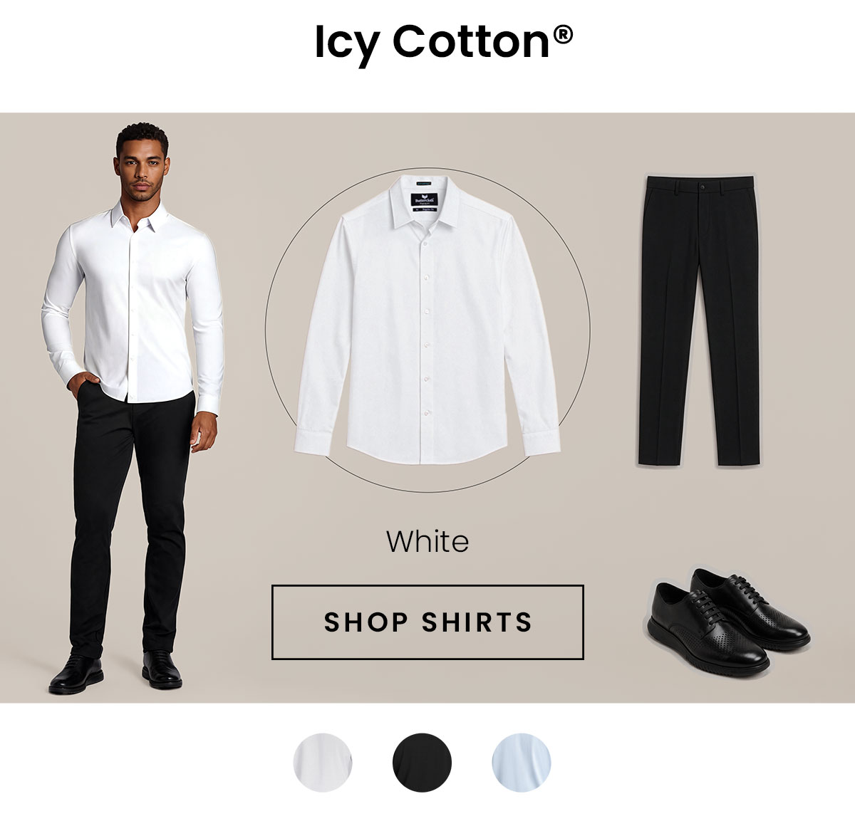 Icy Cotton | White | SHOP SHIRTS