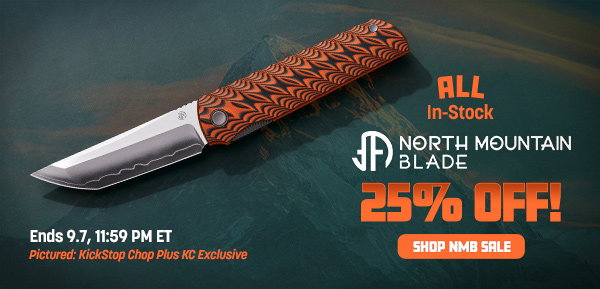 All In Stock North Mountain Blade 25% Off!