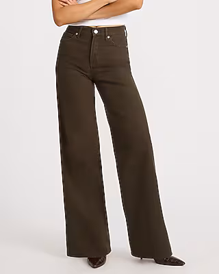 High Waisted Wide Leg Jeans