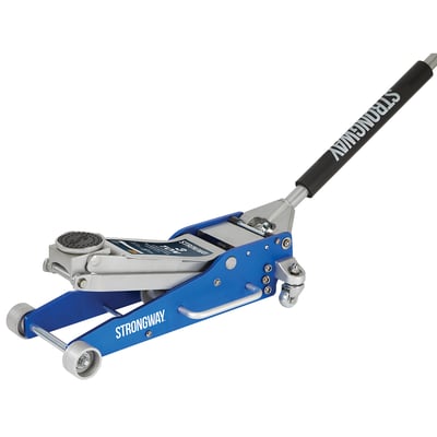 Strongway Low-Profile Aluminum/Steel Floor Jack, 3-Ton Capacity, 3.3in.–18.3in. Lift Range