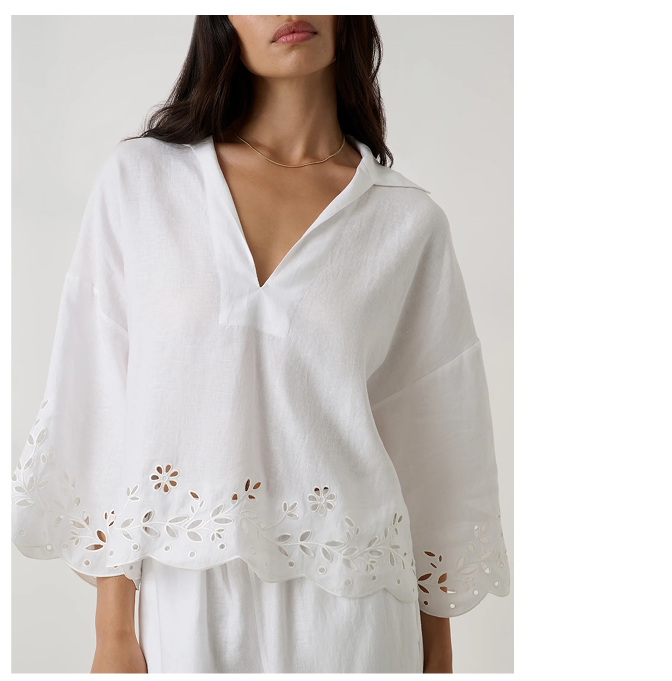 linen embroidered shirt 