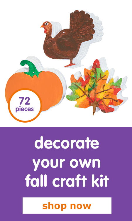 decorate your own fall craft kit
